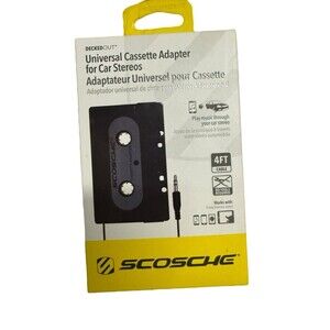 Scosche Decked Out Universal Cassette Adapter for Car Stereos New